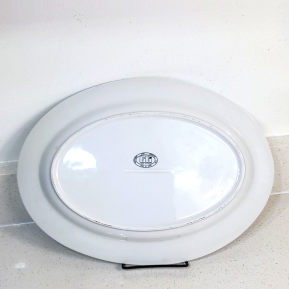 Vintage Christmas Oval Platter 14x10 GEi Design - Picture 4 of 5